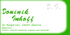 dominik inhoff business card